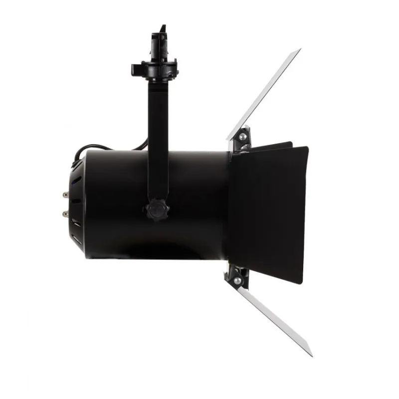 Projecteur a clapet pour ampoule e27 par30-rail 3 allumages noir boutiques commerces
