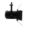 Projecteur a clapet pour ampoule e27 par30-rail 3 allumages noir boutiques commerces
