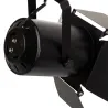 Projecteur a clapet pour ampoule e27 par30-rail 3 allumages noir boutiques commerces