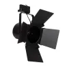 Projecteur a clapet pour ampoule e27 par30-rail 3 allumages noir boutiques commerces
