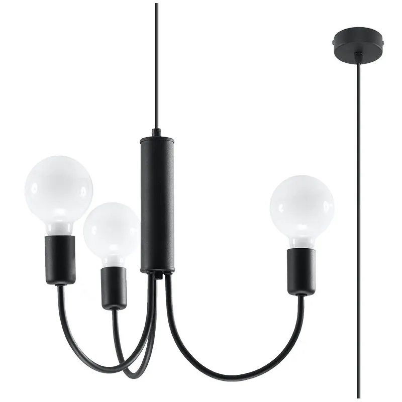 Chandelier PICCOLO 3 noir