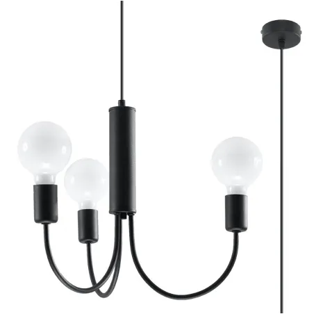 Chandelier PICCOLO 3 noir