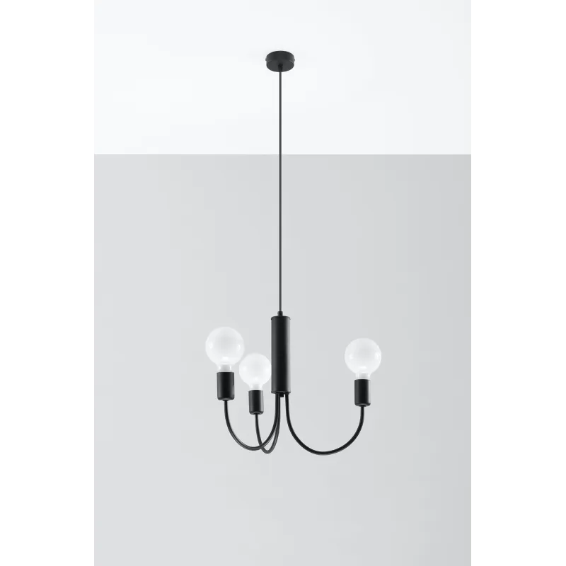 Chandelier PICCOLO 3 noir