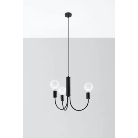 Chandelier PICCOLO 3 noir