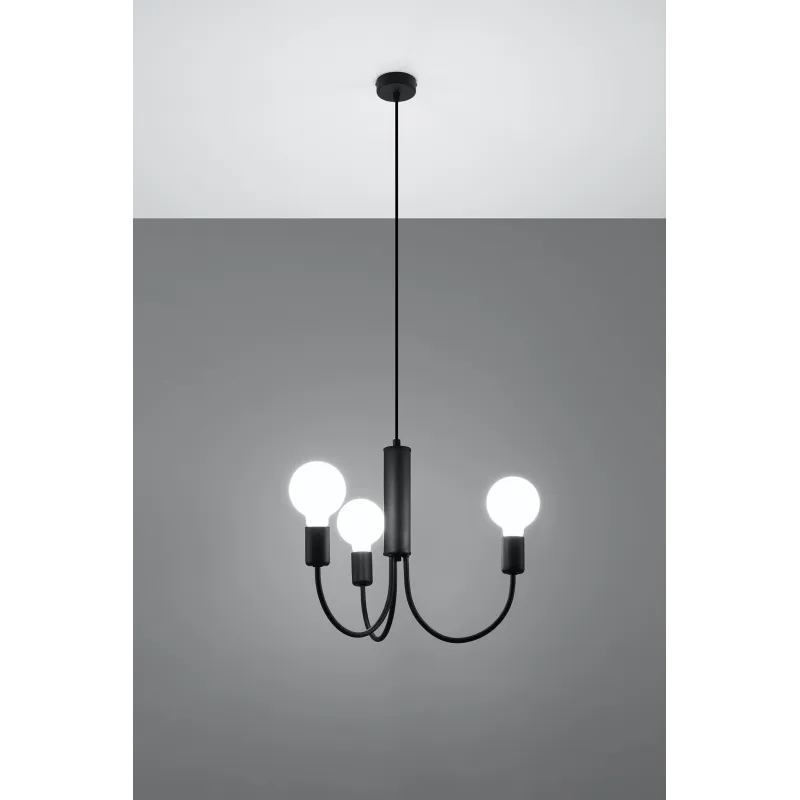 Chandelier PICCOLO 3 noir