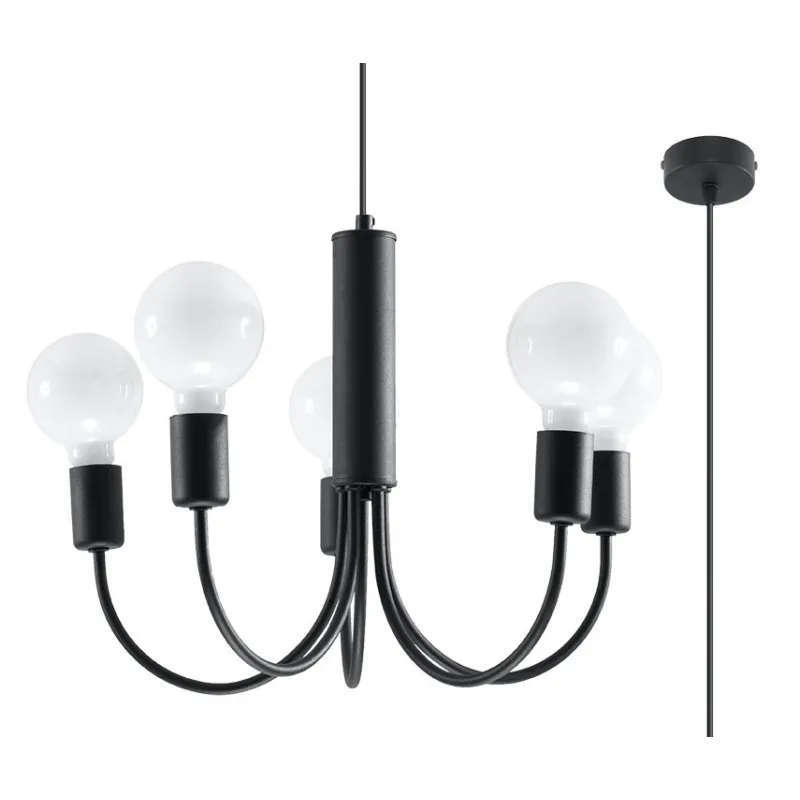 Chandelier PICCOLO 5 noir