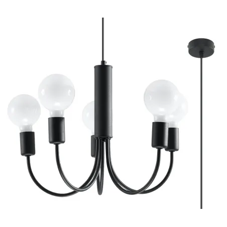 Chandelier PICCOLO 5 noir