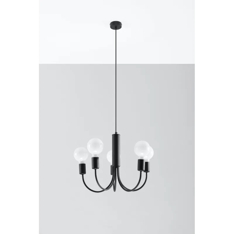 Chandelier PICCOLO 5 noir