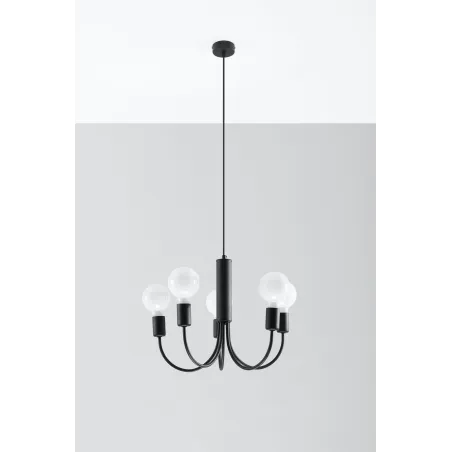 Chandelier PICCOLO 5 noir