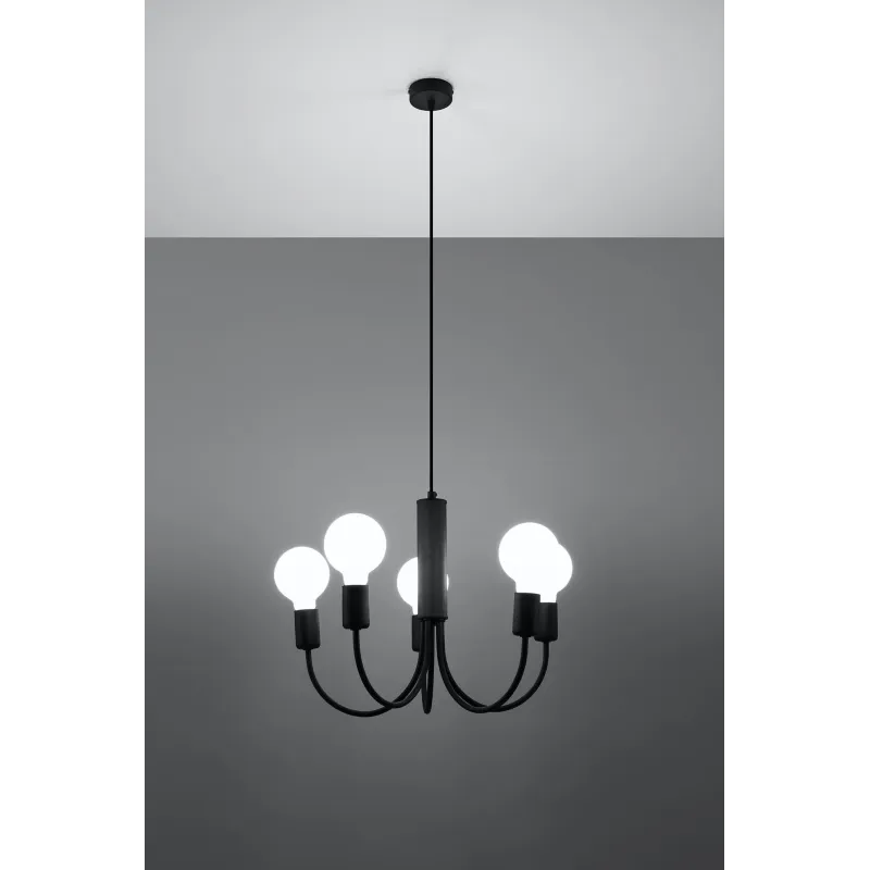 Chandelier PICCOLO 5 noir