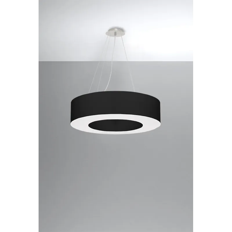 Chandelier SATURNO 70 noir