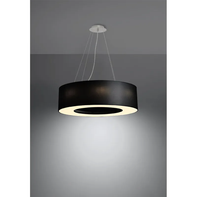Chandelier SATURNO 70 noir