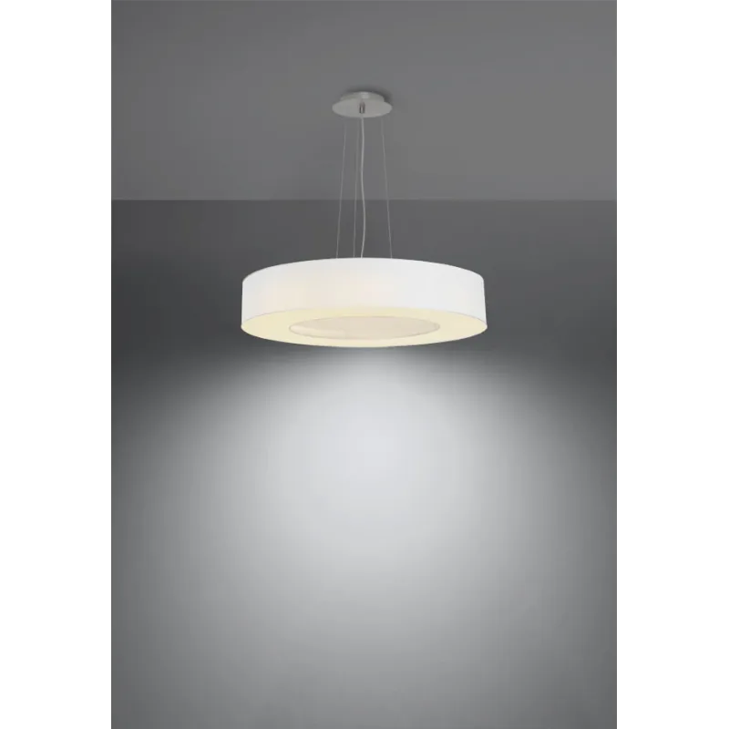 Chandelier SATURNO SLIM 50 blanc