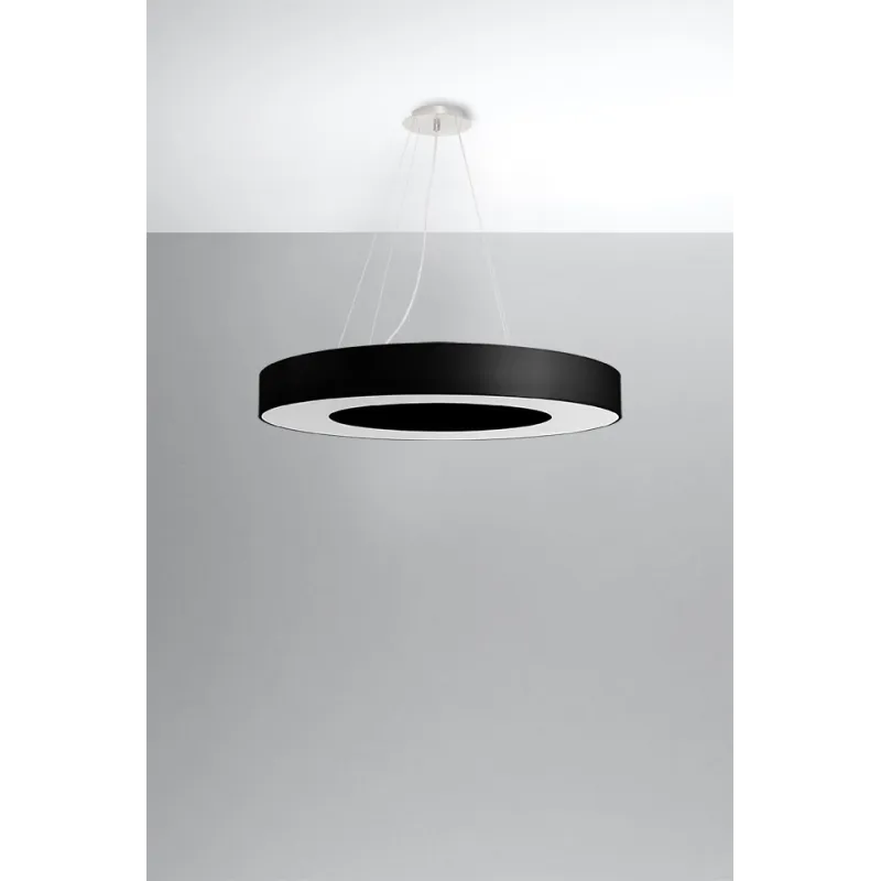 Chandelier SATURNO SLIM 70 noir