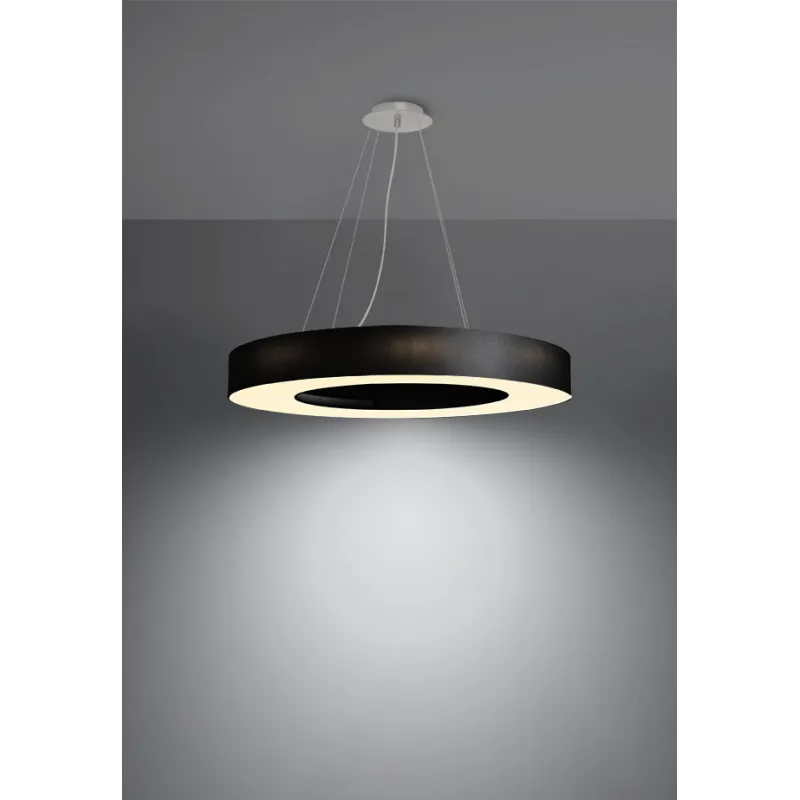 Chandelier SATURNO SLIM 70 noir