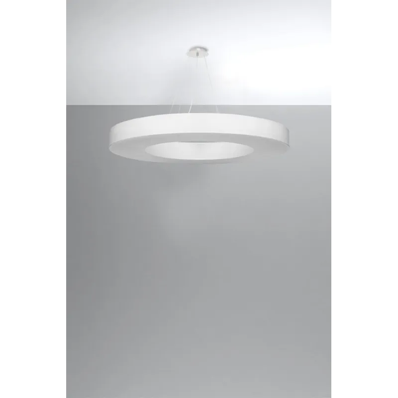 Chandelier SATURNO SLIM 90 blanc