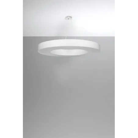 Chandelier SATURNO SLIM 90 blanc