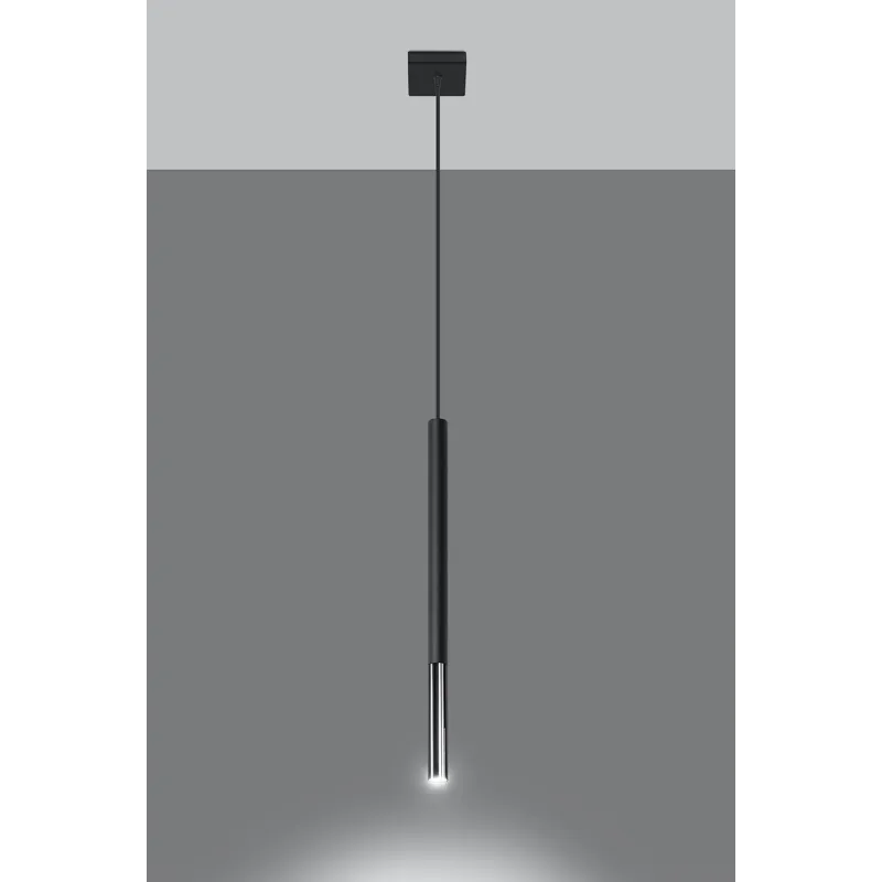 Suspension MOZAICA 1 noir/chrome