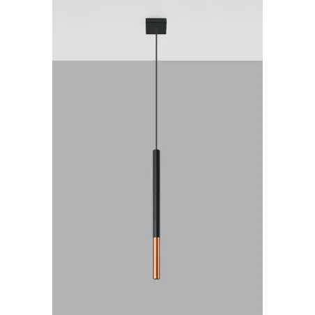 Suspension MOZAICA 1 noir/cuivre