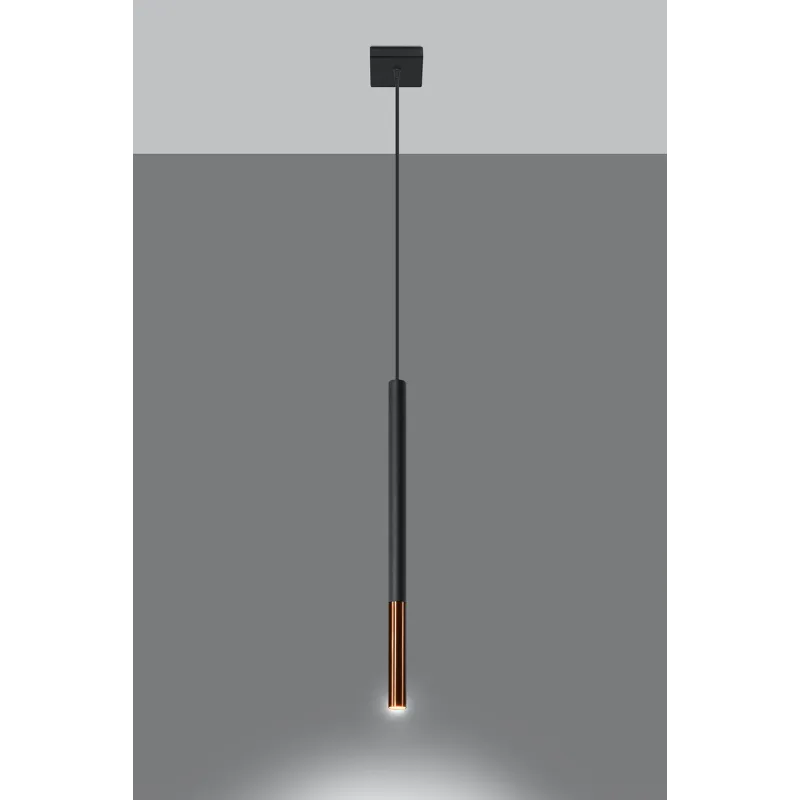 Suspension MOZAICA 1 noir/cuivre