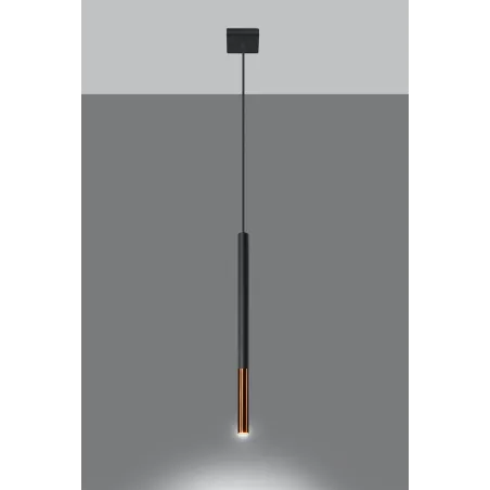 Suspension MOZAICA 1 noir/cuivre
