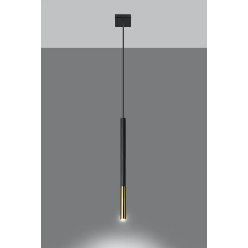 Suspension MOZAICA 1 noir/doré