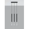 Suspension MOZAICA 3L noir/chrome
