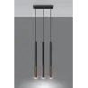 Suspension MOZAICA 3L noir/cuivre