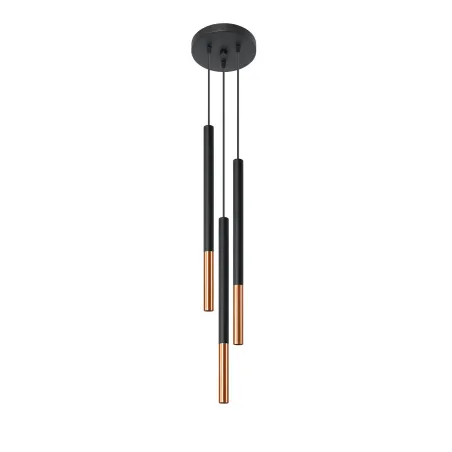 Suspension MOZAICA 3P noir/cuivre