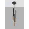Suspension MOZAICA 3P noir/cuivre