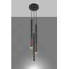 Suspension MOZAICA 3P noir/cuivre