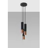 Suspension LOOPEZ 3P noir/cuivre