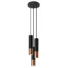 Suspension LOOPEZ 3P noir/cuivre