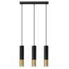 Suspension LOOPEZ 3L noir/doré