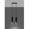 Suspension LOOPEZ 2 noir/doré