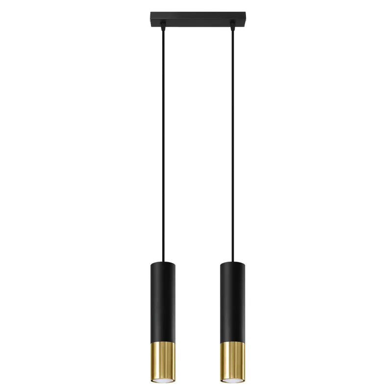Suspension LOOPEZ 2 noir/doré