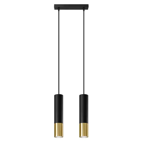 Suspension LOOPEZ 2 noir/doré