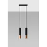 Suspension LOOPEZ 2 noir/cuivre