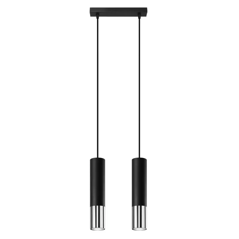 Suspension LOOPEZ 2 noir/chrome