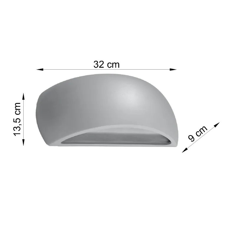 Applique  céramique PONTIUS gris