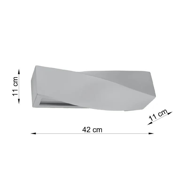 Applique  céramique SIGMA gris