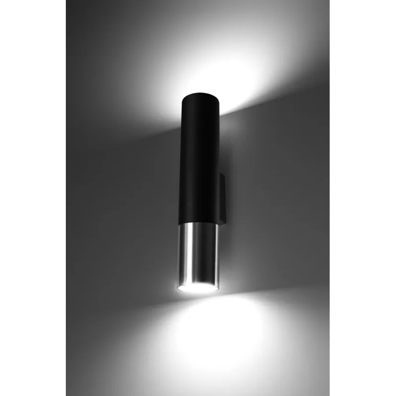 Applique  LOOPEZ noir/chrome
