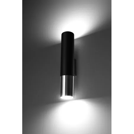 Applique  LOOPEZ noir/chrome