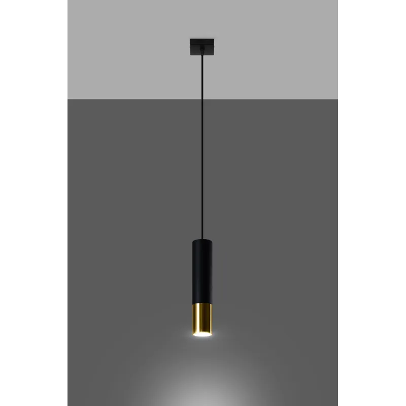 Suspension LOOPEZ 1 noir/doré