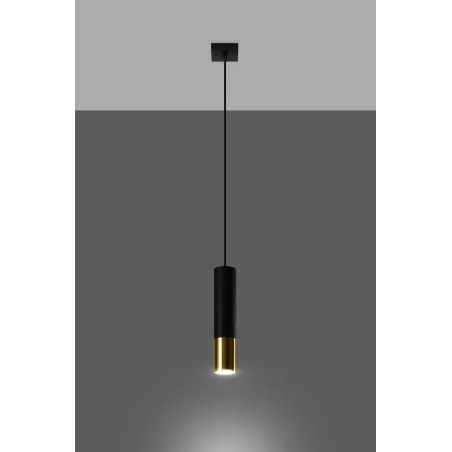 Suspension LOOPEZ 1 noir/doré