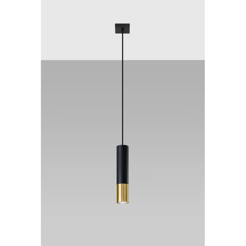 Suspension LOOPEZ 1 noir/doré