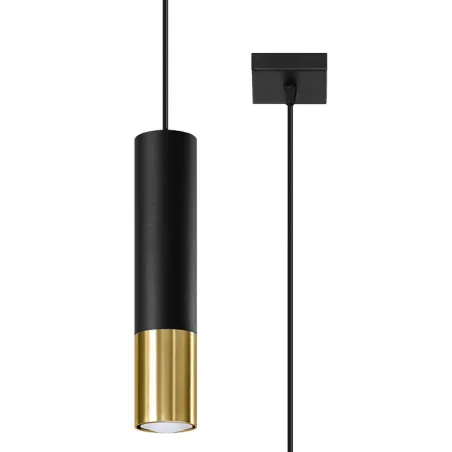 Suspension LOOPEZ 1 noir/doré
