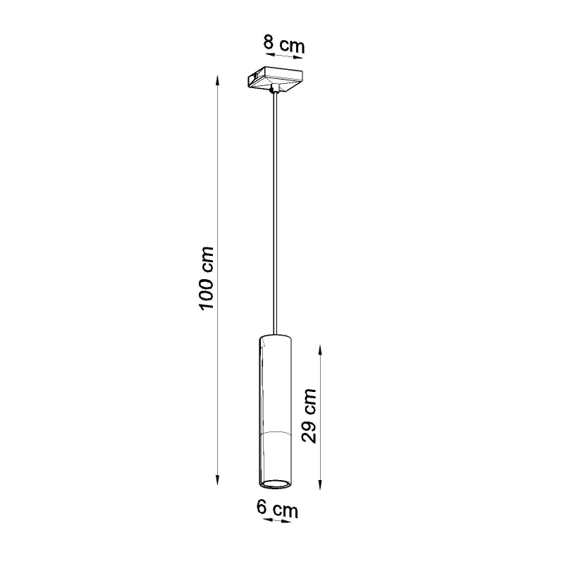 Suspension LOOPEZ 1 noir/cuivre