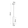 Suspension LOOPEZ 1 noir/cuivre