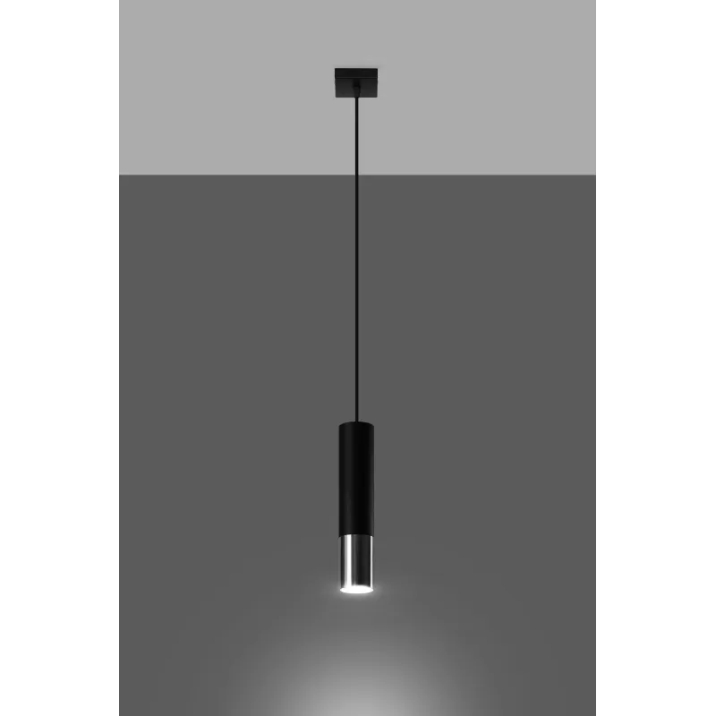 Suspension LOOPEZ 1 noir/chrome